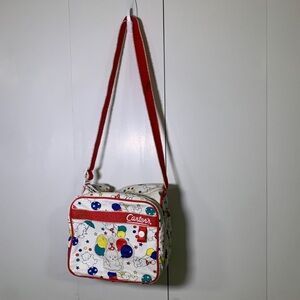 Carters Red‎ and White Vintage Teddy Bear Balloon Baby Diaper Bag